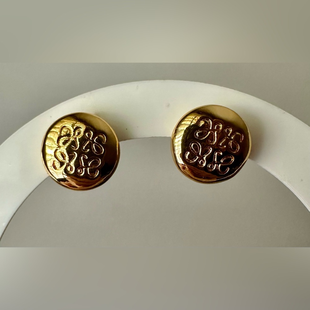 Button Earrings - image 3